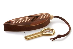 Jaw Harp by P.Potkin in Dark Wooden Case (Mouth Harp) - Picture 1 of 6