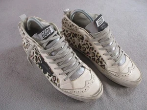 Golden Goose GGDB Mid Star Schuhe Herren Leopard Ponyhaar weiß schwarz Made Italy - Bild 1 von 24