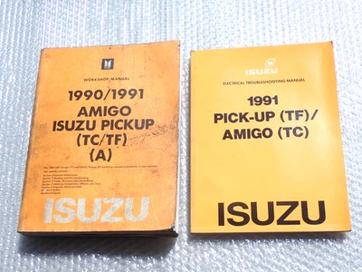 1990 1991 ISUZU PICKUP AMIGO [TC TF] WORKSHOP SERVICE REPAIR MANUAL SET - Image 1 of 2
