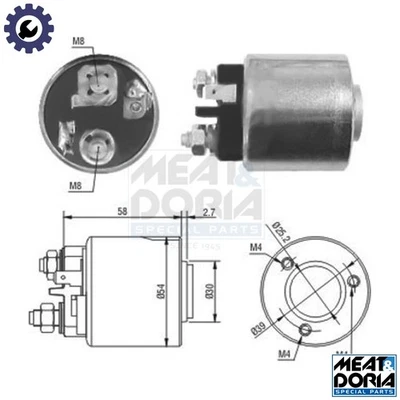 SOLENOID SWITCH STARTER 46083 FOR RENAULT 11 ENCORE MASTER/Bus SUPER/5 SPORT - Image 1 of 4
