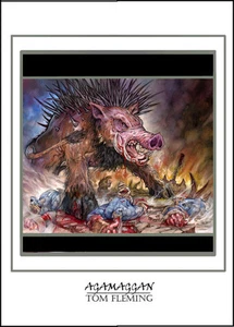 SIGNED WORLD OF WARCRAFT PRINT-AGAMAGGAN-TOM FLEMING - Picture 1 of 1