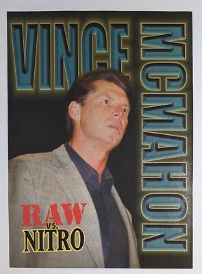 Винс Макмэхон двусторонняя страница журнала Wrestling Pinup wcw WWF WWE - Изображение 1 из 2