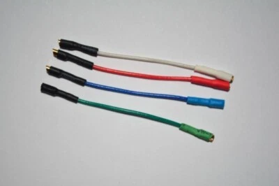 Universal Cartridge wires, leads,  Headshell Rewiring kit with Gold Terminals - image 1 of 2