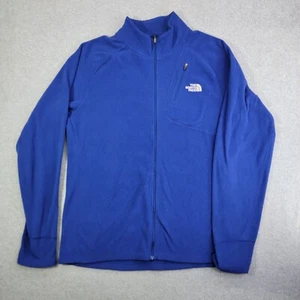 The North Face Sweater MENS Large Blue Fleece full Zip Pullover jacket coat - Picture 1 of 9