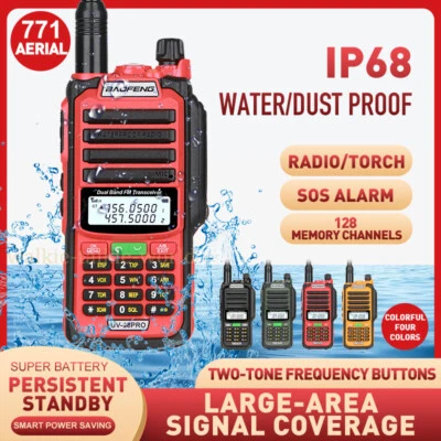 BAOFENG UV-98PRO 18W VHF UHF TWO WAY WALKIE TALKIE HAND FUNKGERÄTE 128CH 15-50KM - Bild 1 von 4