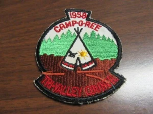 Tri-Valley Council 1958 Camp-o-ree Key Hole Shaped Patch c79 - Picture 1 of 1