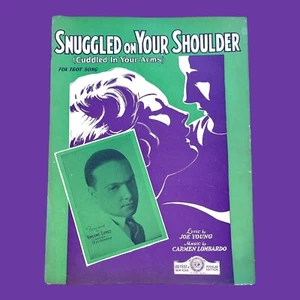 Snuggled on Your Shoulder Sheet Music Joe Young Carmen Lombardo Lopez VTG 1932 - Picture 1 of 3