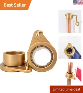 Stainless Steel Bearing Flagpole Spinner Rings - Effortless Tangle-Free Display - Picture 1 of 9