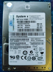 IBM System X SAS ST9300603SS 2.5" 10K RPM 300GB 6GBSAS Hard Drive HDD No Caddy - Zdjęcie 1 z 6