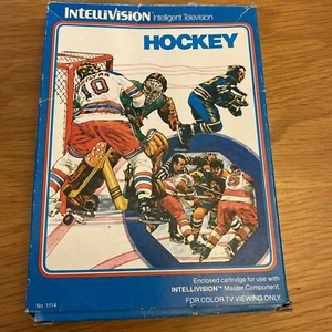 Intellivision Inc. White Label Hockey Boxed With Manual & Overlays - Picture 1 of 9