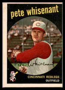 1959 TOPPS #14 PETE WHISENANT G / VG  WHITE BACK
