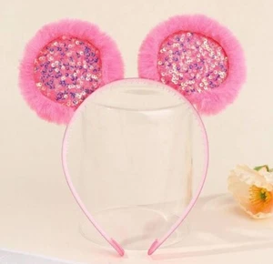 Style Children's Furry Ear & Round Shape Headband For Festival Party Decoration - Picture 1 of 2