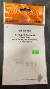 Quickboost QB72568 - F-14A/B Tomcat Chin Pod w/ECM/TCS for Hasegawa Kit - New - Picture 1 of 2