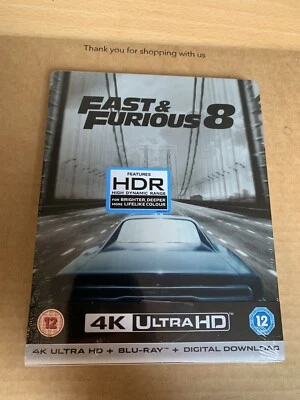 Fast & Furious 8 UK 4K UHD Blu Ray Steelbook NEW & SEALED - Image 1 of 4