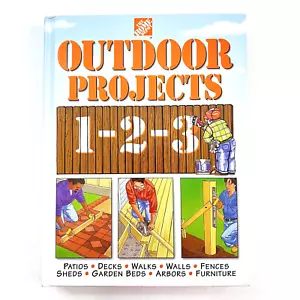Book: 1998 OUTDOOR PROJECTS 1-2-3 Home Depot Series Construction DIY Hardcover - Picture 1 of 12
