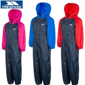 TRESPASS EXPLORER KIDS TRAJE TOTALMENTE IMPERMEABLE TODO EN UNO RAINSUIT CHICOS CHICAS - Imagen 1 de 7