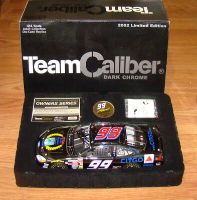 Jeff Burton #99 Bass Masters 2002 Ford Taurus - cromo oscuro calibre equipo firmado Foto 1 de 4