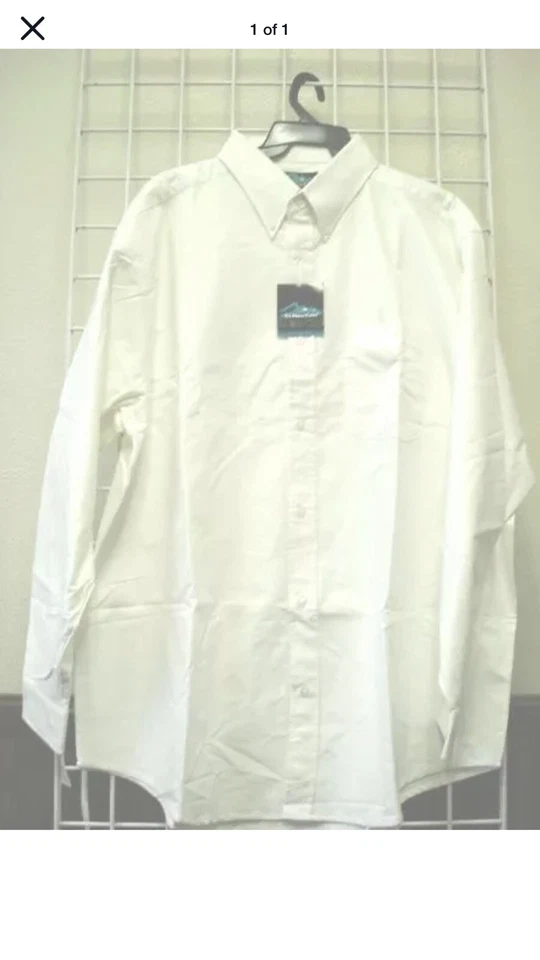 4X Camisa de vestir/casual grande para hombre talla 4XL, AZUL CLARO, 100 % cuna, estilo Oxford Foto 1 de 1