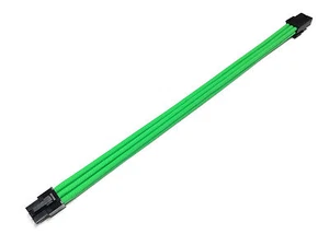 6 Pin PCIE GPU 30cm Green Extension Sleeved Cable + 2 Free cable Combs Shakmods - Picture 1 of 3