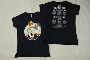 ISLE OF WIGHT FESTIVAL 2011 10TH ANN. NAVY LADIES SKINNY T SHIRT NEW OFFICIAL - Picture 1 of 5