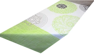 Tischdecke Tischläufer modern grau grün Sommer Frühling Baumwolle 130 x 40 cm - Bild 1 von 3