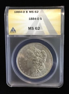 1884-O $1 Morgan Silver Dollar ANACS MS 62 - Picture 1 of 4