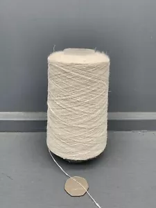 200G 1/14NM 50% Lino 30%Viscosa 20% Seta Morbido Filo Crudo Bianco Ecrù - Foto 1 di 2