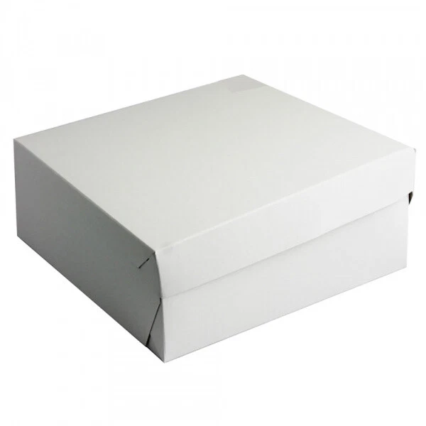 50 Weiße Tortenkartons 25x25x10 cm – für Kuchen & Gebäck | Elegant & Robust - Bild 1 von 1