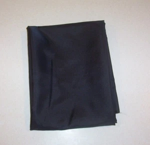 Black Polyester Silky Lining Fabric Sewing 65"x44"  1 3/4 yards - Picture 1 of 1