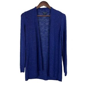 Eileen Fisher Strickjacke Pullover PP Petite Lila Leinen Baumwolle Offen Strick Coastal - Bild 1 von 11