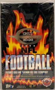 1996 TOPPS GILT EDGE NFL FOOTBALL HOBBY BOX 20 PACKS NEW SEALED - Picture 1 of 2