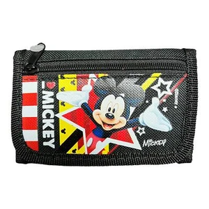 DISNEY I LOVE MICKEY MOUSE Children boy's Tri Fold Wallet - Black - Picture 1 of 4