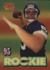 1995 Sportflix Football Card #137 Chad May Rookie