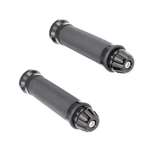 Black Handlebar Hand Grips 7/8" 22mm For Honda Ducati ATV Buell Motorcycle Dirt - Picture 1 of 3