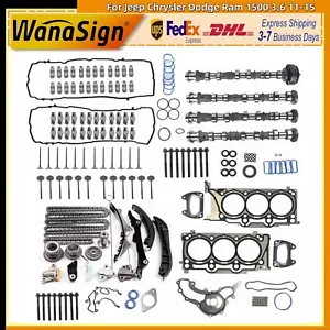 For Jeep Chrysler Dodge Ram 1500 3.6 11-15 Head Gasket Set Timing Chain Camshaft - Picture 1 of 8