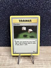 TRAINER - Gambler (60/62) ~ LP [Fossil Unlimited] Vintage 1999 WotC Pokémon Card