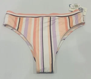 ROXY Size L / 12 Striped High Waist Sun Bikini Bottoms / Bathers NEW RRP $49.99 - Bild 1 von 4