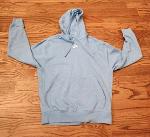 Seltener Nike Center Swoosh (Nike All Over) Hoodie Carolina Babyblau Größe Small - Bild 1 von 12