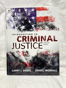 Introduction to Criminal Justice - Hardcover By Siegel & Worrall Cengage - Picture 1 of 7