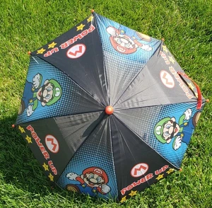 Nintendo - Super Mario & Luigi Kids Umbrella - 21.5" POWER UP - Imagen 1 de 5
