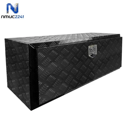 Black Aluminum Underbody Tool Box Truck Trailer RV Toolbox  48" × 17" × 18" - Image 1 of 4