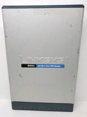 Linksys by Cisco RV042 V1.1 10/100 4 Port Dual WAN VPN Router Without AC Adapter - Image 1 of 4