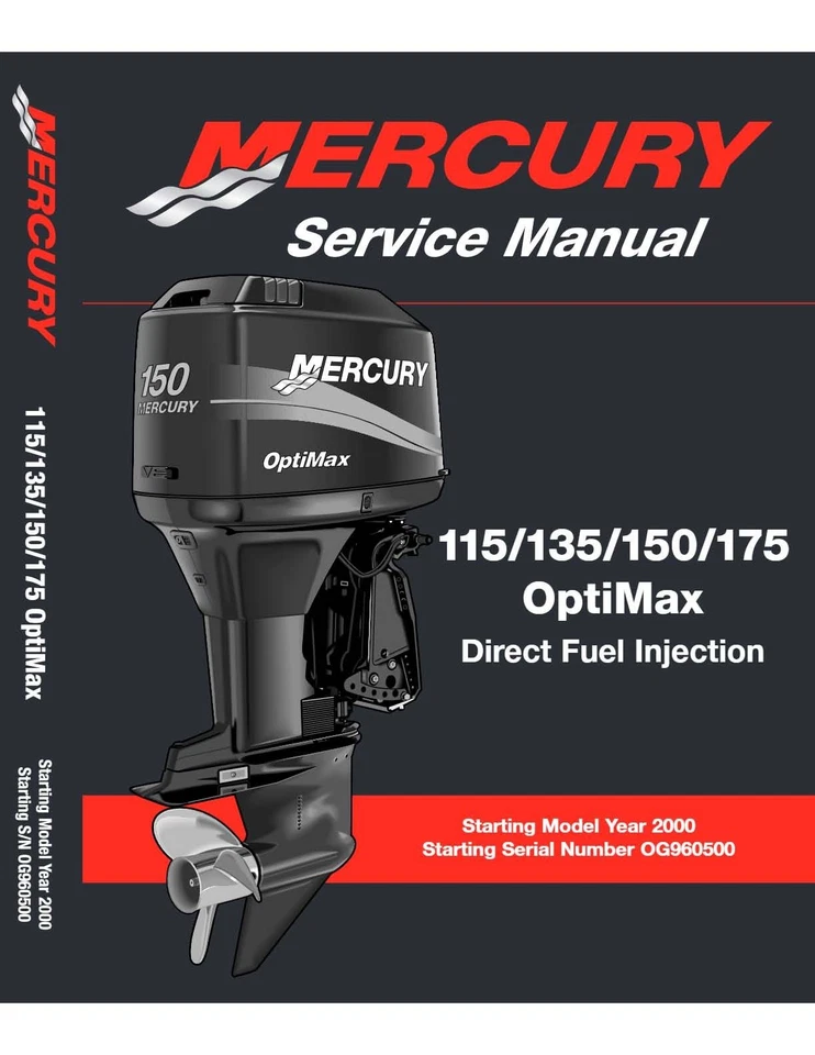 Mercury 115/135/150/175 OptiMax DFI Service Manual 2000 USB