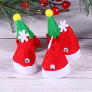 12 Pcs Santas Hats Mini Collection Christmas Lollipop Decorations - Picture 1 of 11