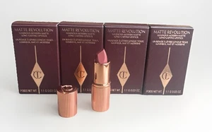 4x Charlotte Tilbury Matte Revolution Lipstick PILLOW TALK Mini .03oz NIB - Picture 1 of 1
