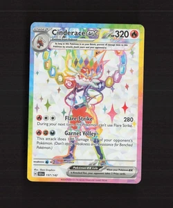 Cinderace ex 157/142 Stellar Crown Full Art Ultra Rare Holo Pokemon Card NM - Picture 1 of 10