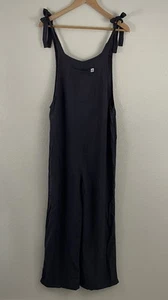 Passenger Womens L Gray Lazy Day Overalls Viscose Tie Shoulder Straps - Picture 1 of 7