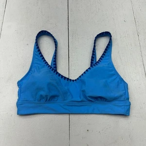 Wild Fable Solid Blue 1 Piece V Neck Elastic Swimsuit Top Women's Size X-Large - Picture 1 of 5