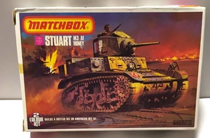MATCHBOX USATO 1:76 KIT CARRO ARMATO STUART M3 / A1 HONEY CON DIORAMA PK-84 - Picture 1 of 4