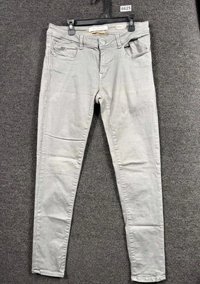 Jeans Mavi Adriana súper ajustados para mujer 28/30 verde oliva tiro medio denim elástico  Foto 1 de 4